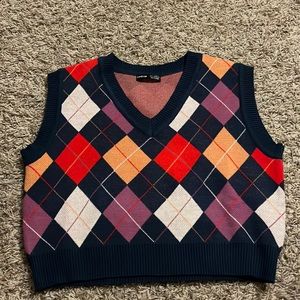 Argyle Colorful Top